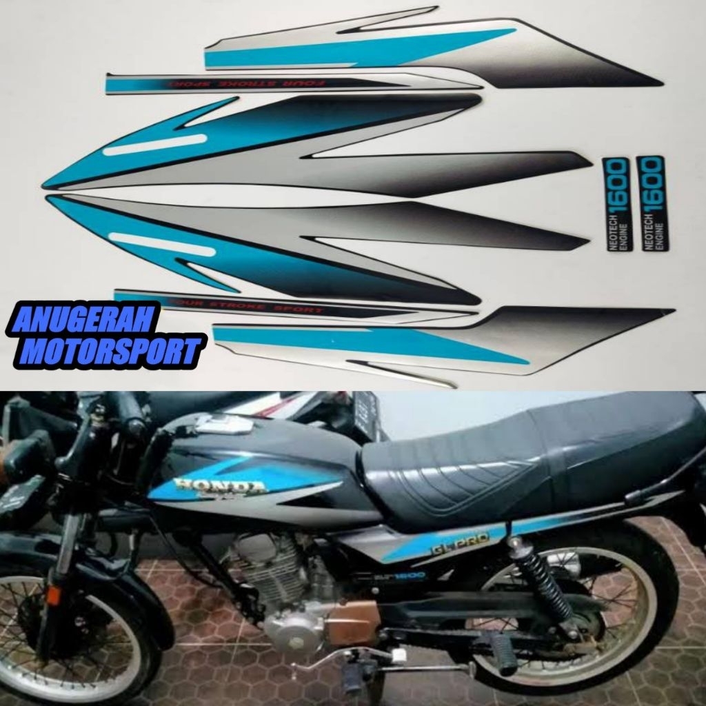 striping stiker lis GL PRO biru tosca 1996