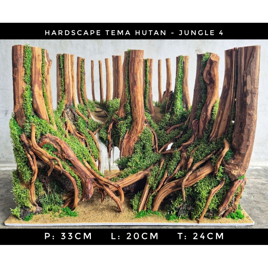 Hardscape Tema Hutan Aquascape - Jungle 4