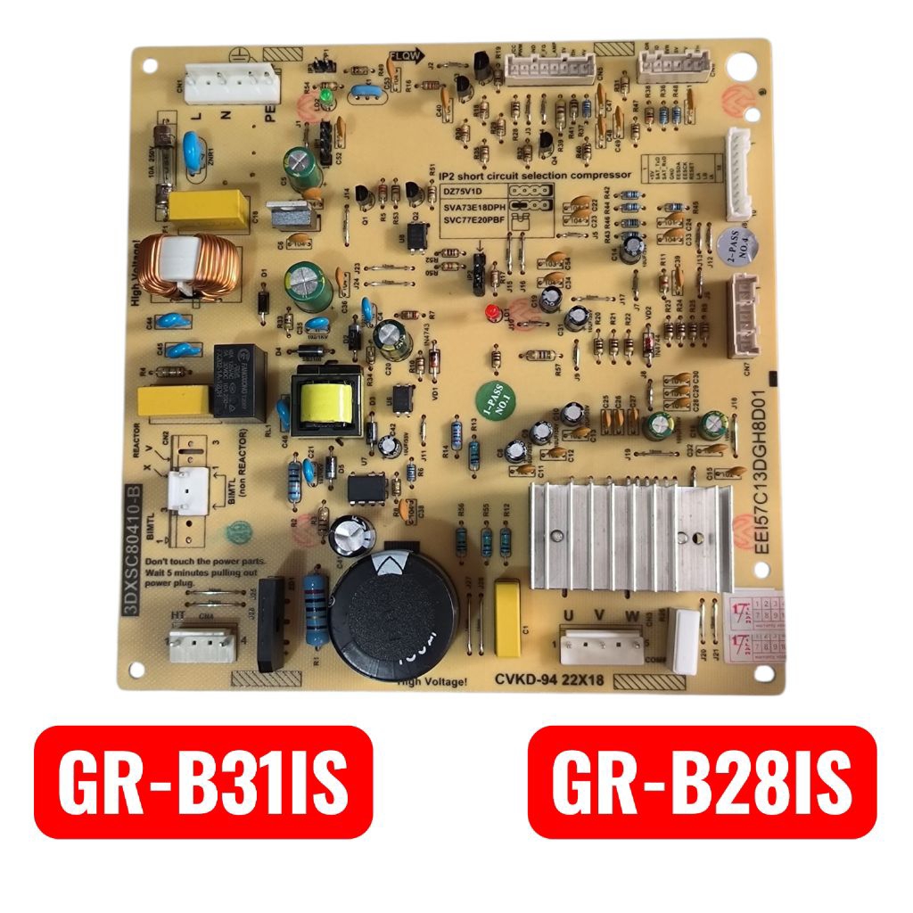 Modul PCB Kulkas Toshiba 2 Pintu GR-B31IS GR-B28IS