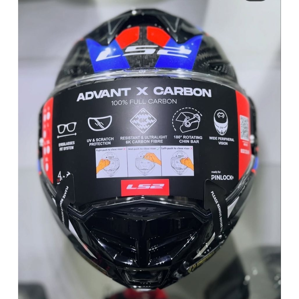 HELM LS2  ADVANT X MODULAR  FUTURE 2 WHITE BLUE