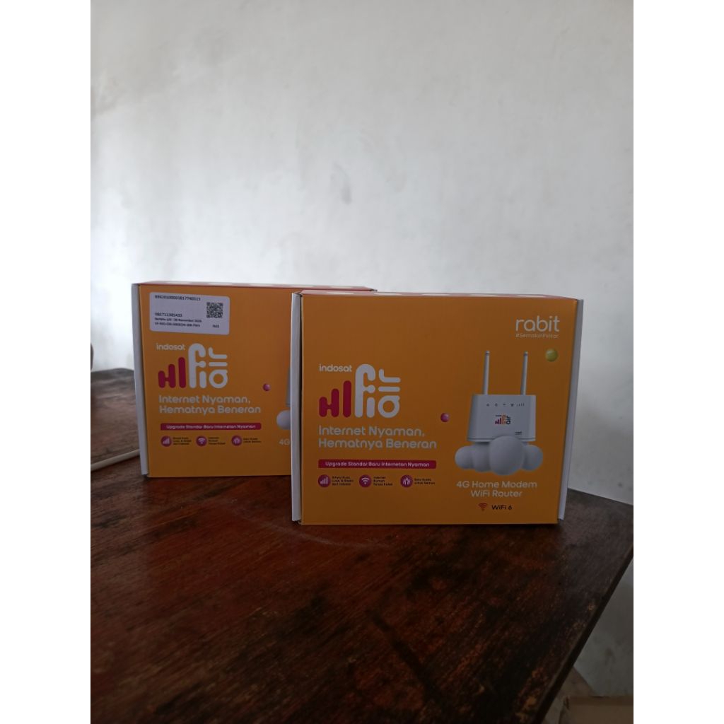 MODEM ROUTER PORTABEL RABBIT CPE-R HIFI AIR INDOSAT BONUS KARTU IM3/TRI