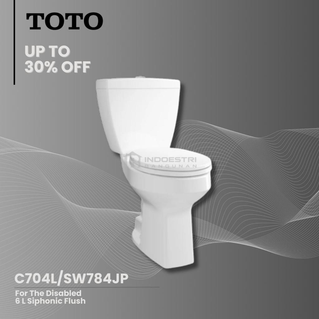 Closet Duduk TOTO C704L / SW784JP + TC365 for The Disabled (305mm)