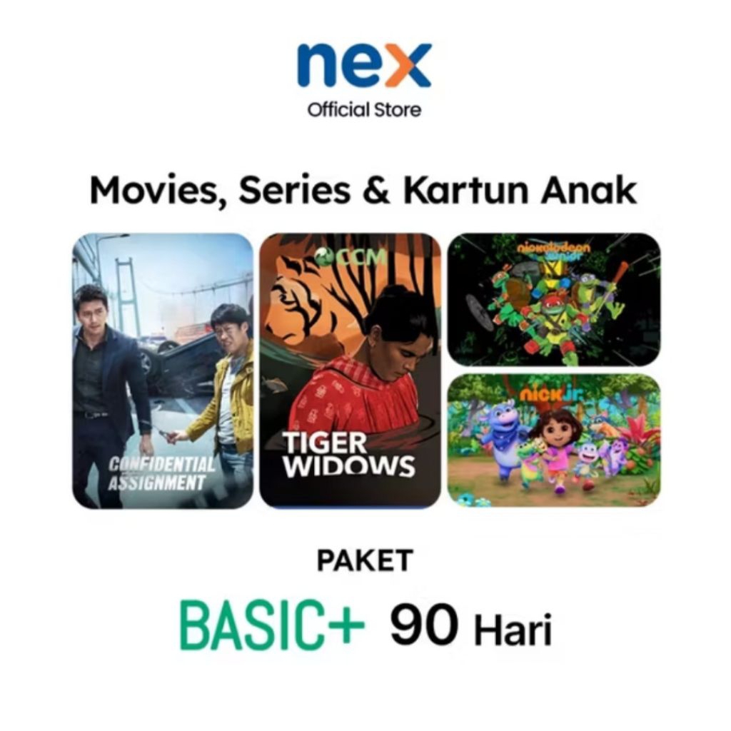 Voucher Paket Basic+ Paket Basic 90 Hari Nex parabola Matrix Garuda 1003
