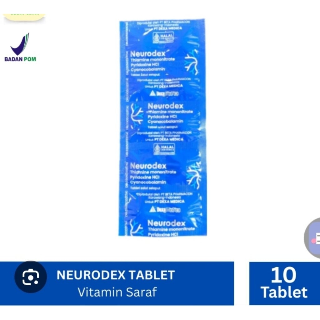 VITAMIN SARAF / NEURODEX TABLET 1 STRIP