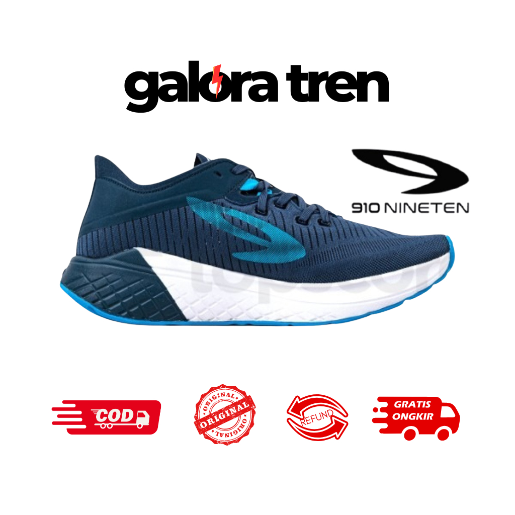 910 HANNA 1.0 NAVY/PUTIH/BIRU - Sepatu Lari / Hanna 1.0 910Nineten Original