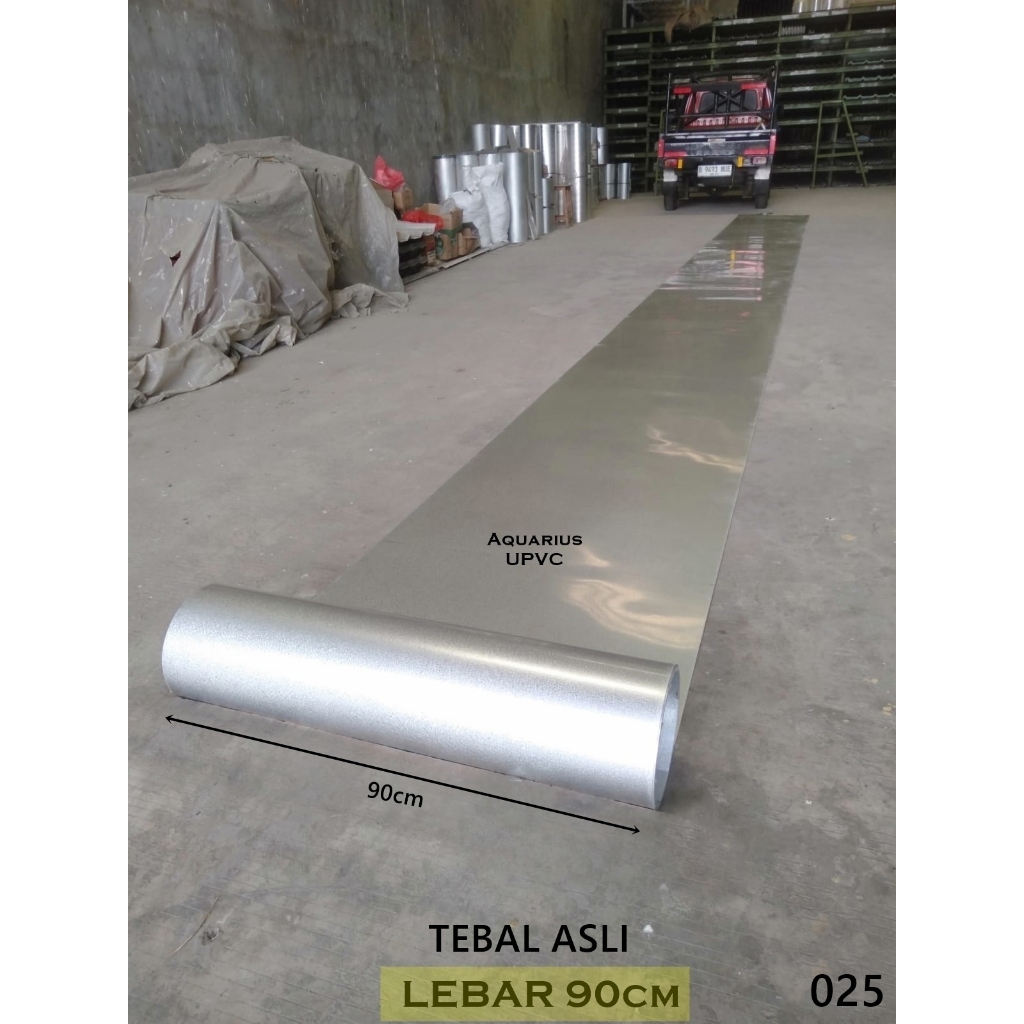 Seng Talang Lebar 90cm Tebal 025mm Rol Plat sheet Galvalum 914mm Permeter Anti Karat