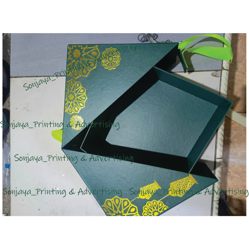 custom dus sepatu 4 pcs_bahan hardbox