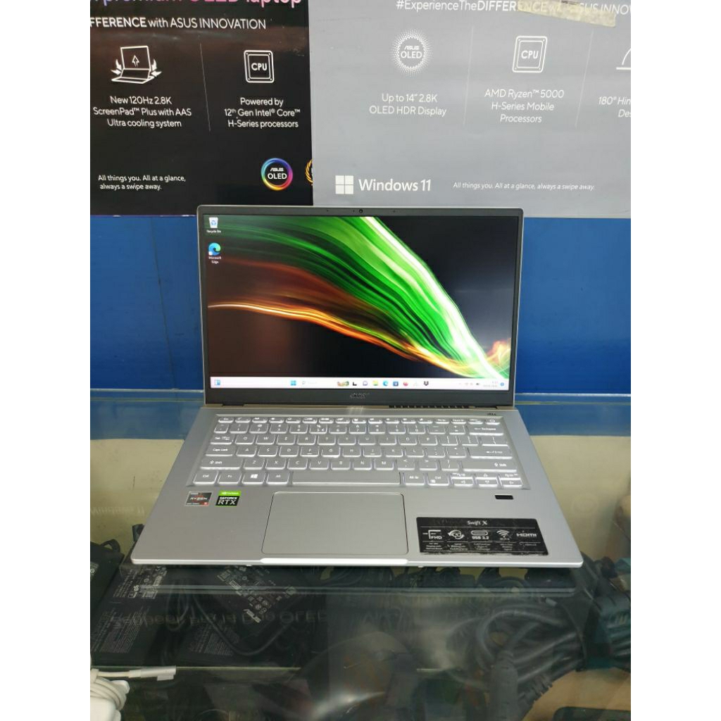 Acer Swift X SFX14-41G Ryzen 5-5600U Ram-16GB SSD-256GB RTX-3050 14inchi
