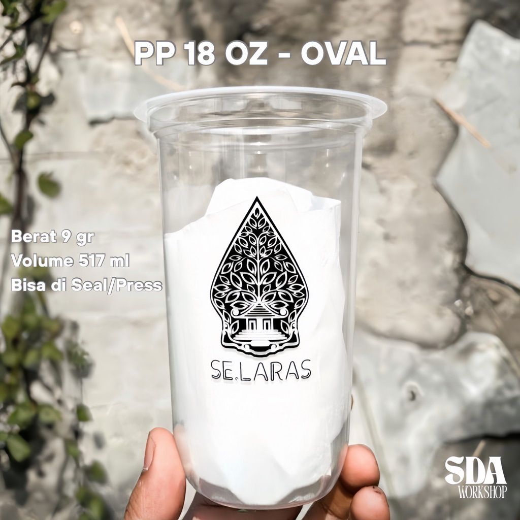 SABLON CUP 18 OZ OVAL