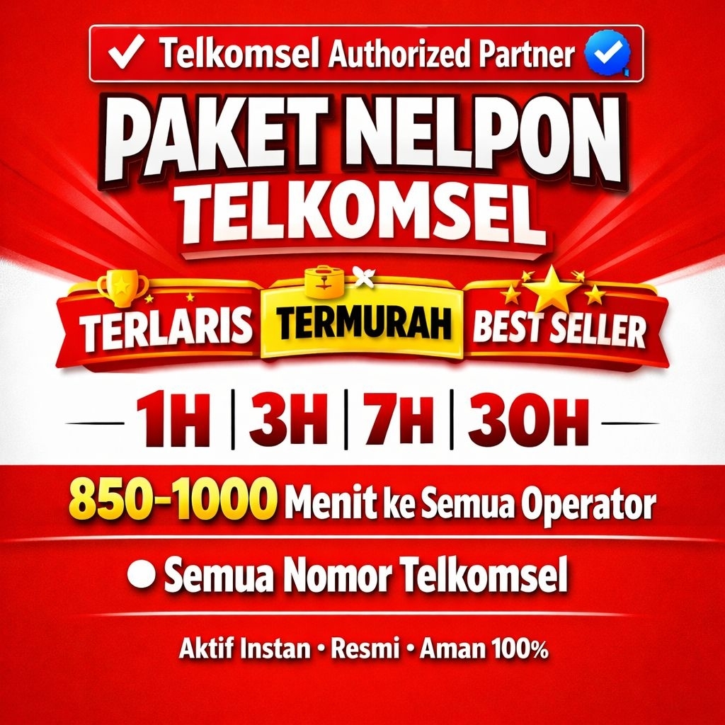 Paket Nelpon Telkomsel 30 Hari | Simpati & Kartu AS | Murah & Resmi