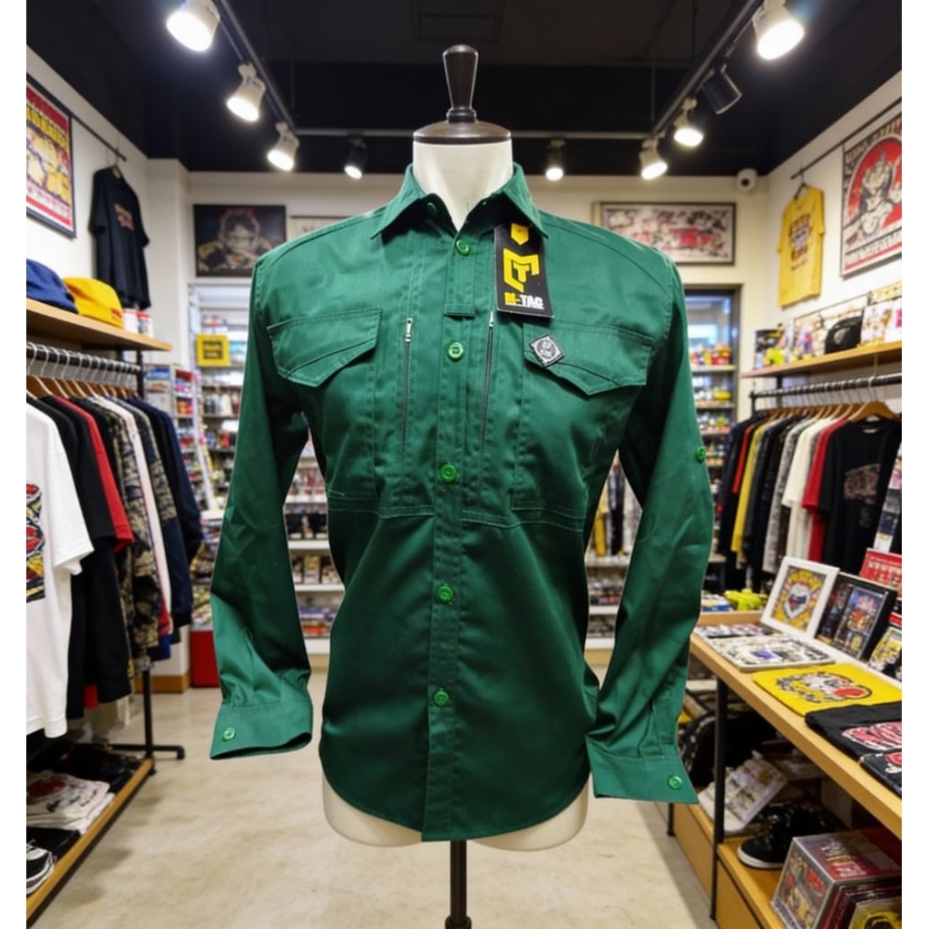 BAJU KEMEJA TACTICAL POLOS/BAJU SERAGAM KERJA TERBARU LENGAN PANJANG