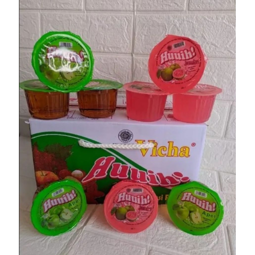 Vicha Huiih Sari Apel Jambu Leci Anggur 1 Dus 24 PCS