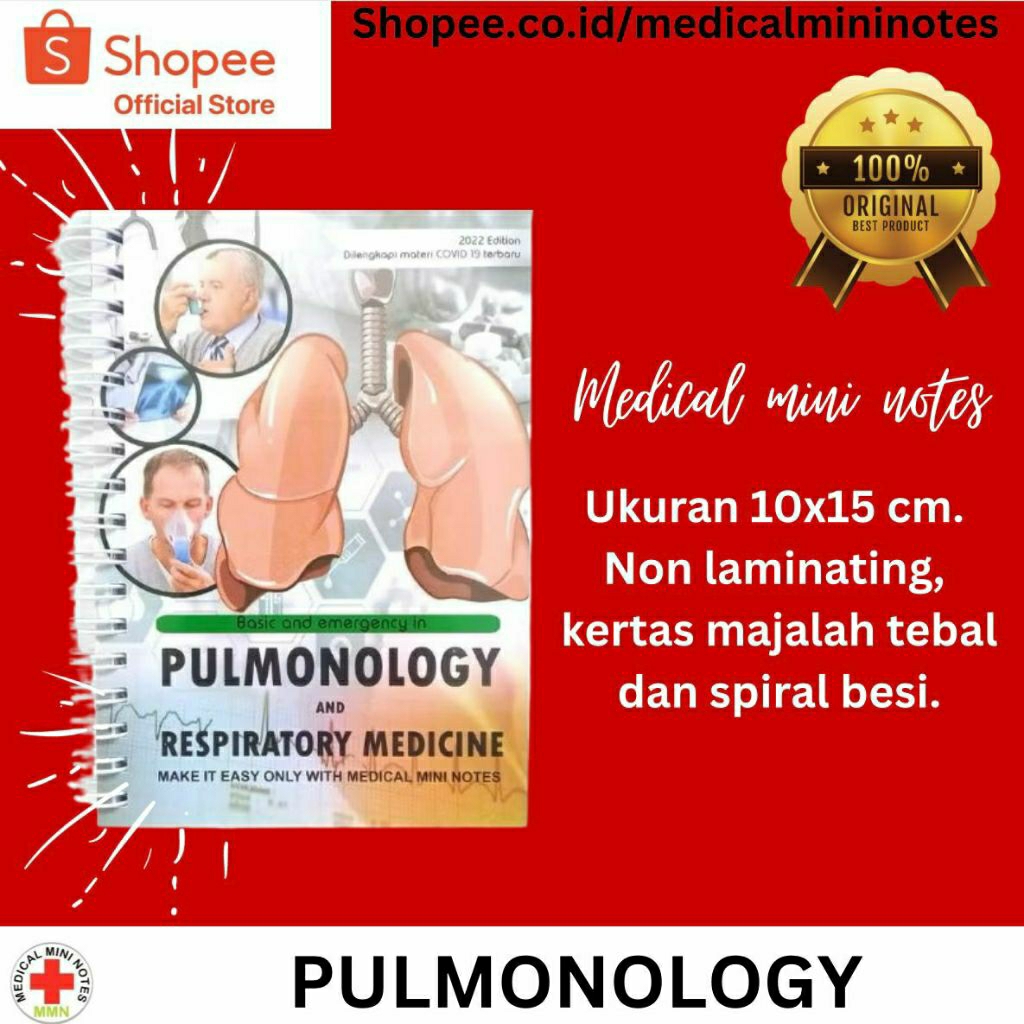 Medical Mini Notes PULMONOLOGY (Pernapasan) buku saku kedokteran