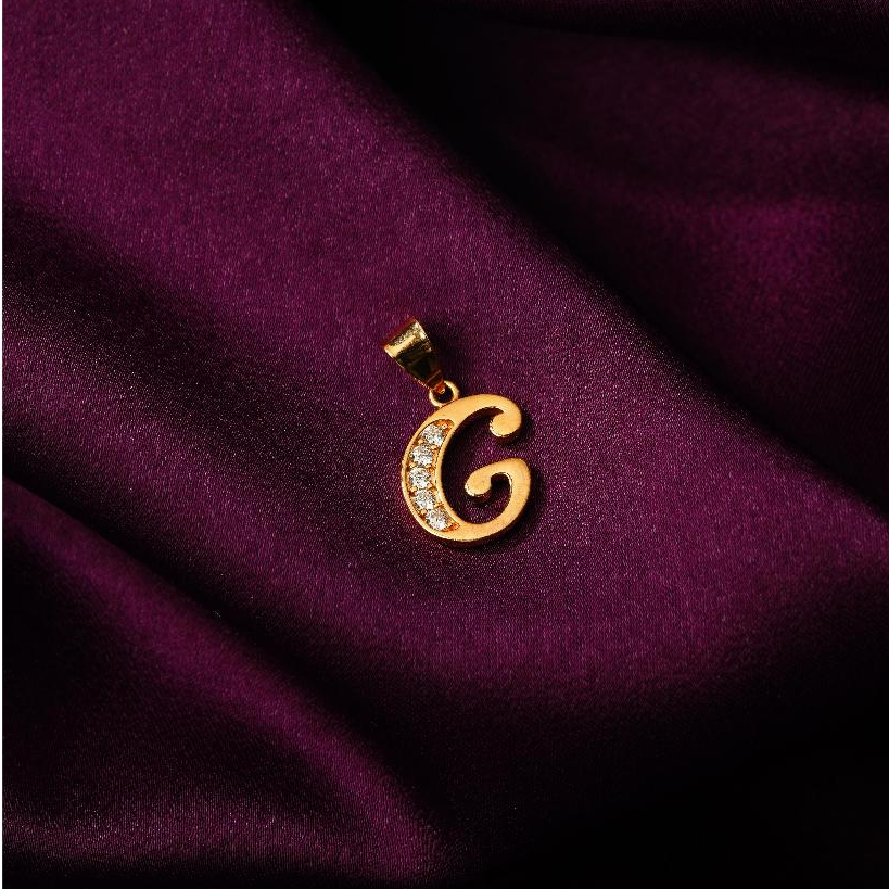 Liontin Emas 8K Model Huruf G Yellow Gold 00011799 00035355