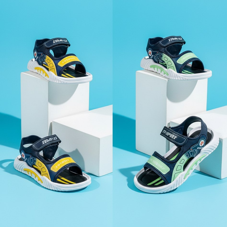 SHB412 Sendal gunung anak laki laki sport sandal korea anak fashion sepatu sendal anak anti slip uku