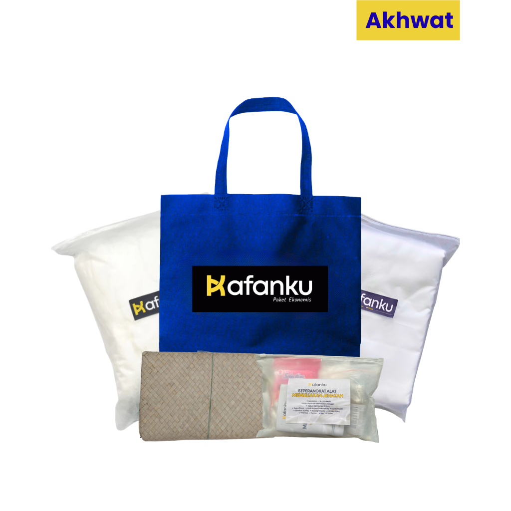 Paket Kafanku Ekonomis - Akhwat (Perempuan) | Paket Kain Kafan Lengkap Perempuan Kain Kafan Akhwat P