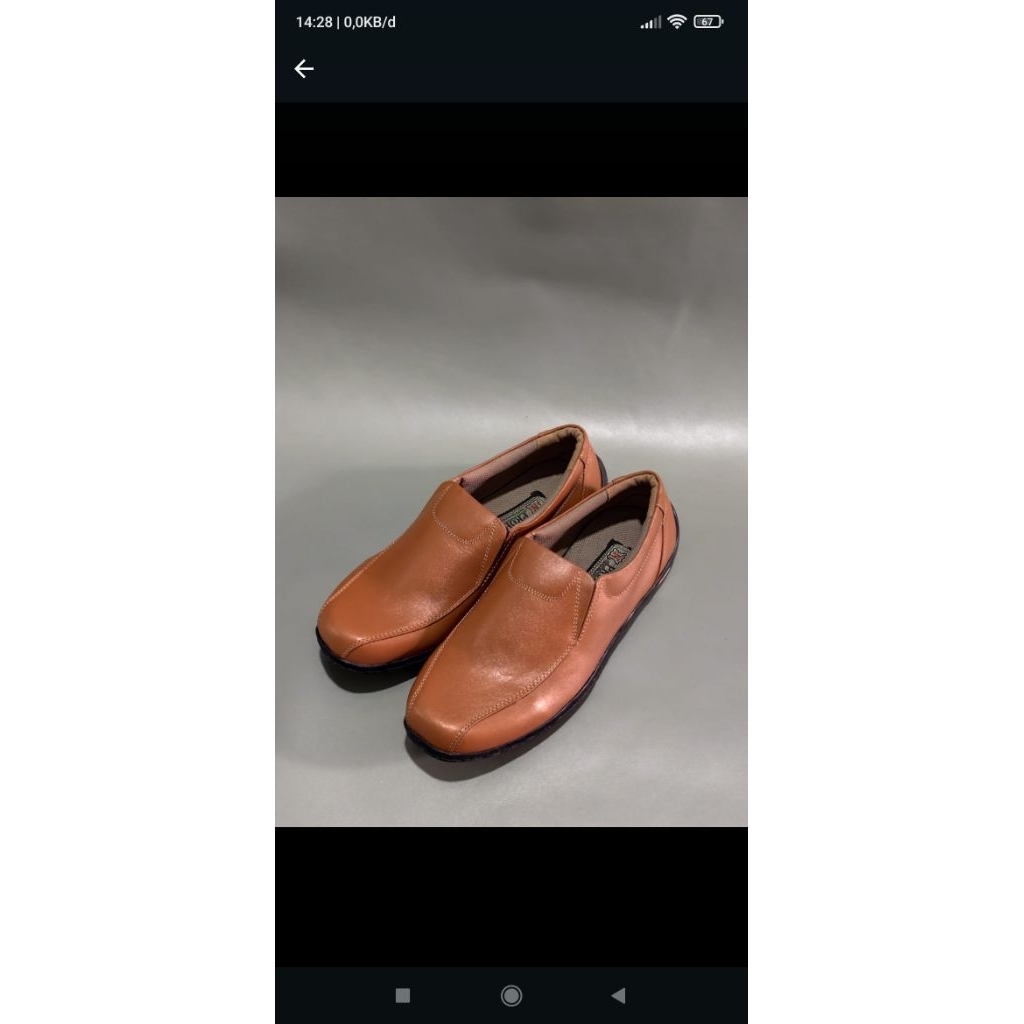 sepatu pria flat tanpa hak