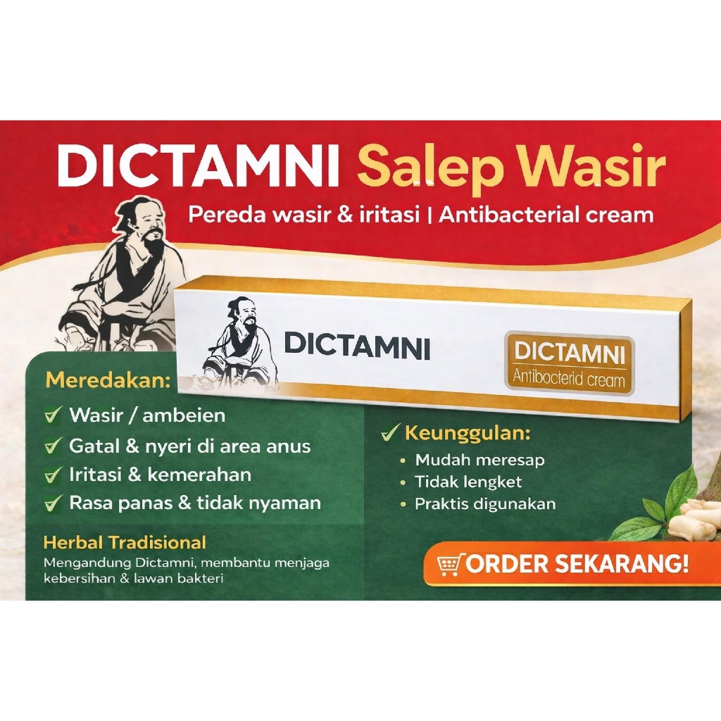 FLEURI | SALEP CREAM DICTAMNI OBAT WASIR AMBEYEN 20GRAM