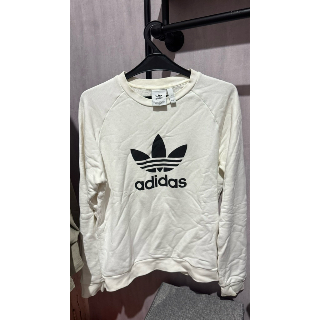 Crew Neck Adidas Putih Original