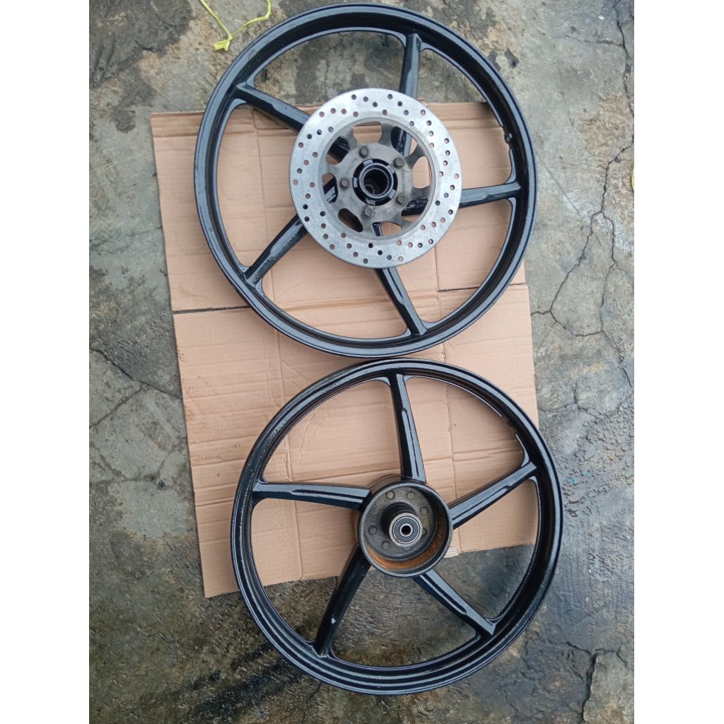 Velg racing depan belakang palang 5 motor Honda Supra grand prima legenda Astrea original cabutan mo