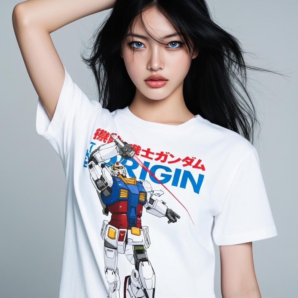 Kaos Pria Gundam RX-78 The Origin Japan