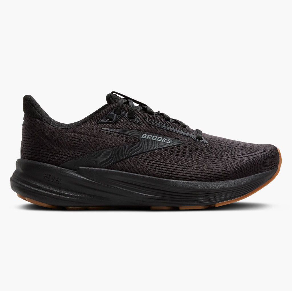SEPATU RUNNING BROOKS REVEL 8 FULLBLACK GUM ORIGINAL