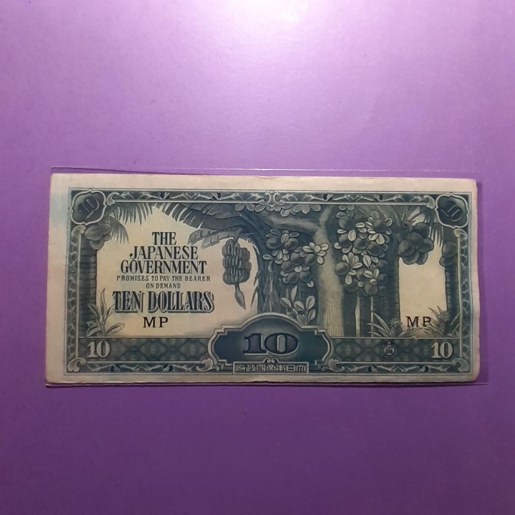 Uang kuno 10 dollar government