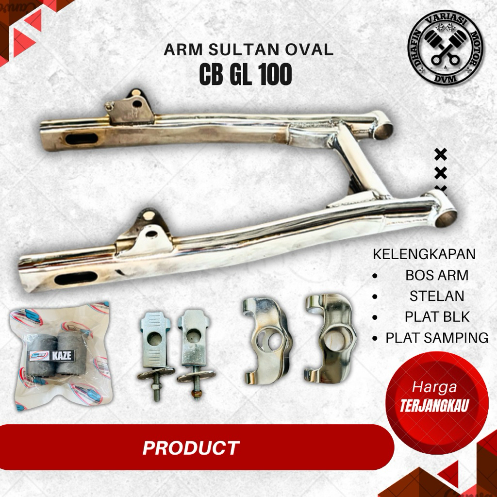 ARM OVAL SULTAN CB GL 100 SET BOS ARM STELAN RANTAI