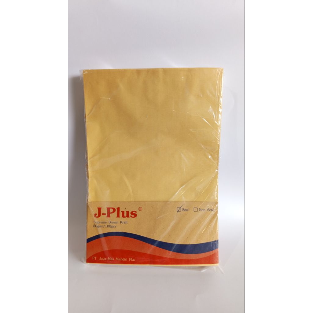 amplop coklat J-Plus D seal