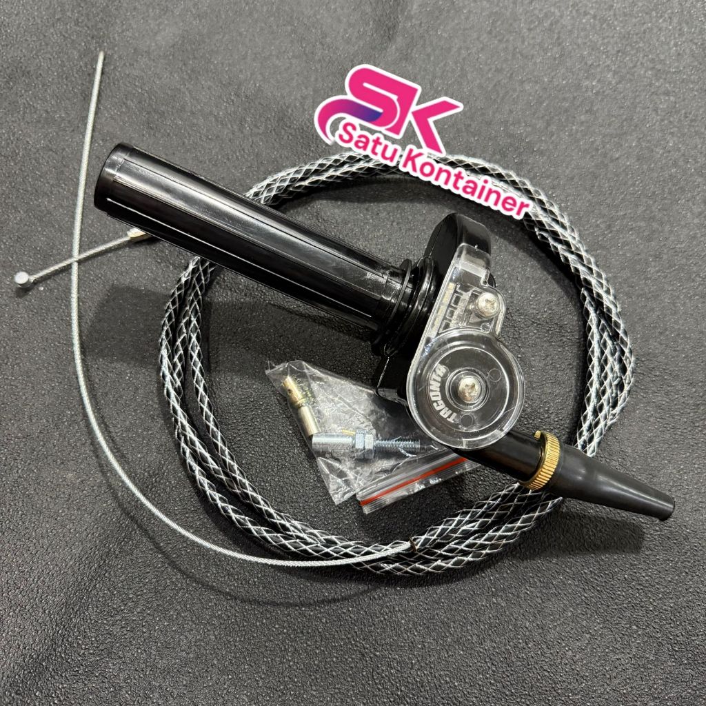 (TERMURAH) PAKET tali HITAM + GAS TAGONTA gas SPONTAN set tali gas 190cm universal ninja rx king vix