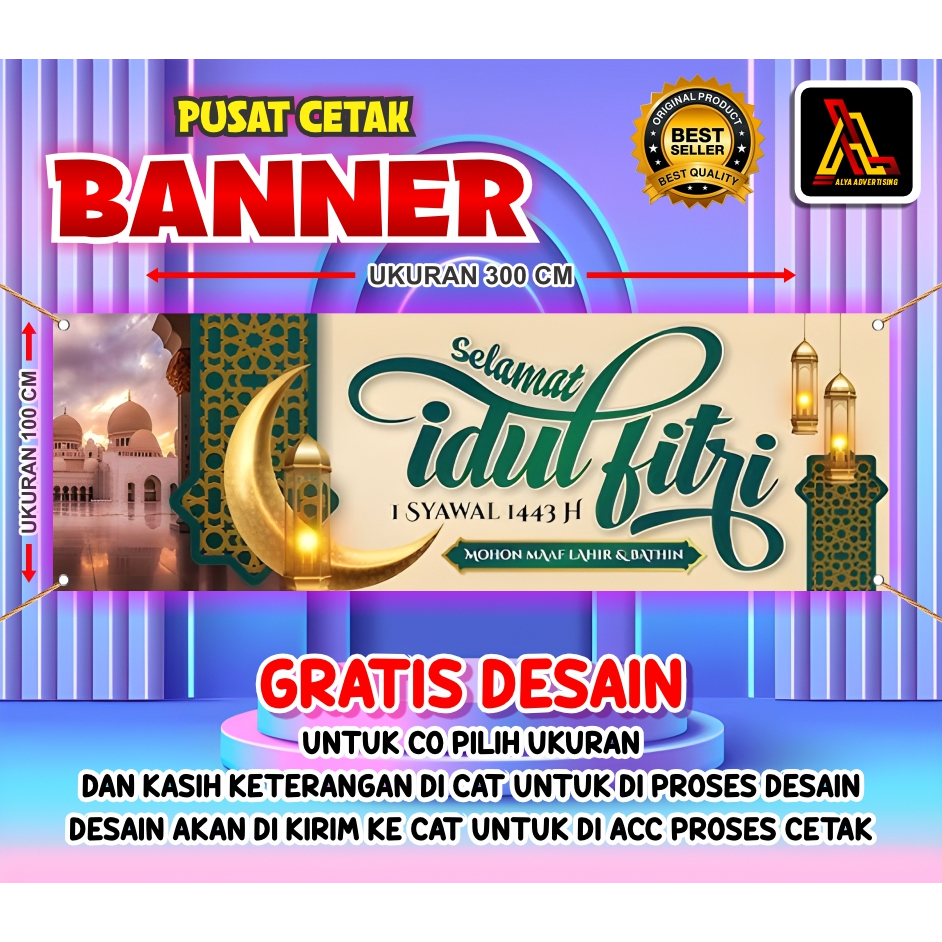 [TEBAL 280 GRAM, FREE DESIGN] CETAK SPANDUK CUSTOM / BANNER / BACKDROP TOKO / SPANDUK TOKO / SPANDUK