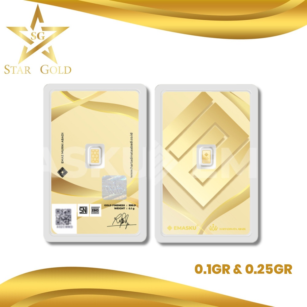 STARGOLD LOGAM MULIA EMASKU 0.1 GR & 0.25 gr