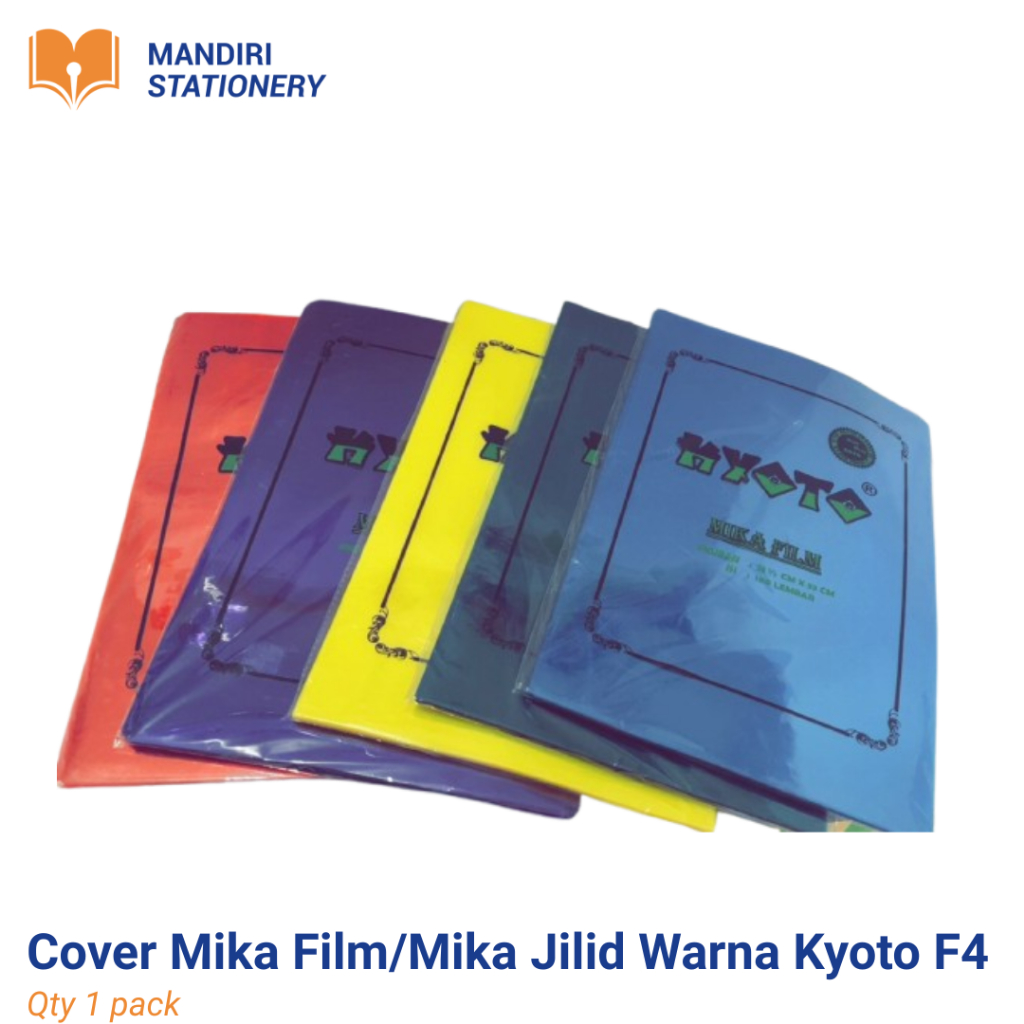 Cover Mika Film Kyoto / Mika Jilid Warna / Mika Plastik Kyoto F4 (Pack)