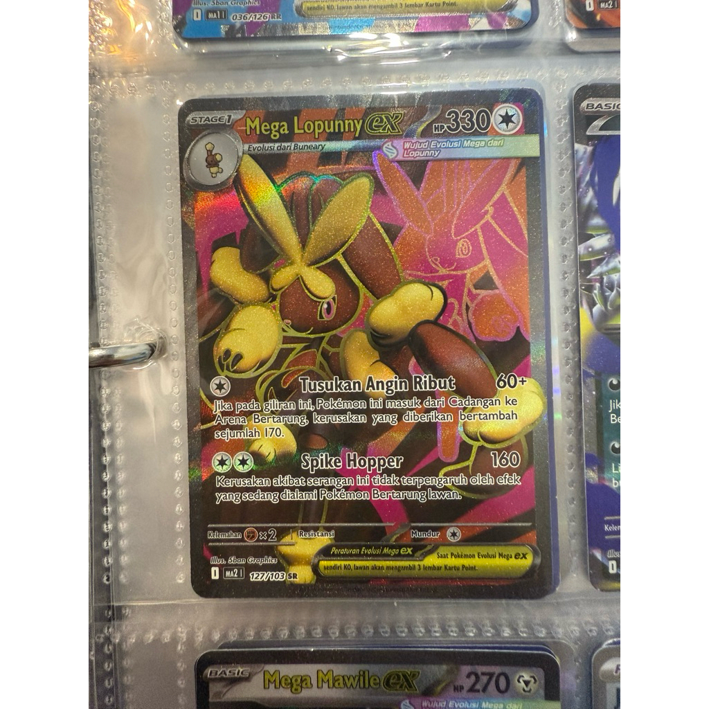 kartu pokemon SR mega lopunny ex original | dijamin ori