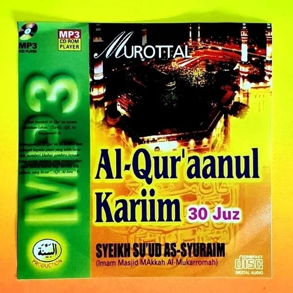 Kaset MP3 Murotal Al Quran Kariim 30 Juz Pengajian