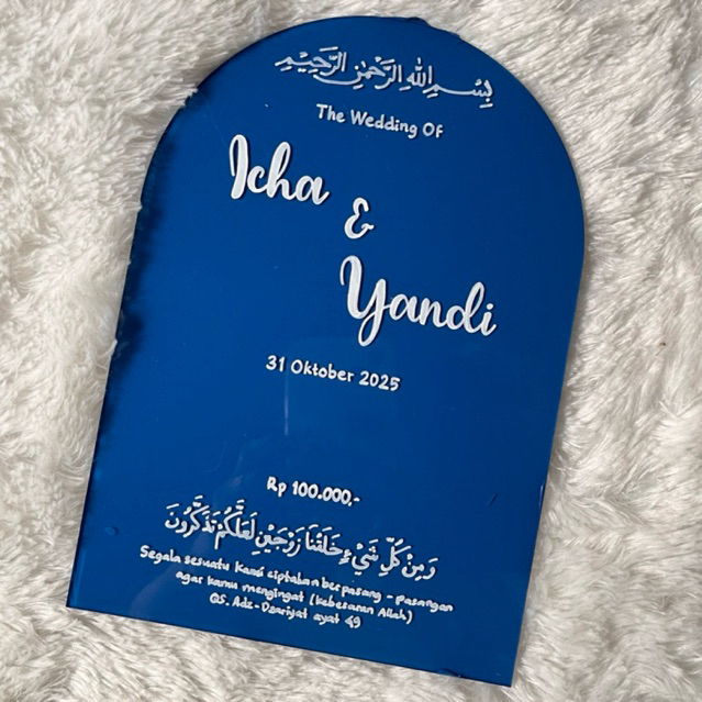 akrilik mahar background warna