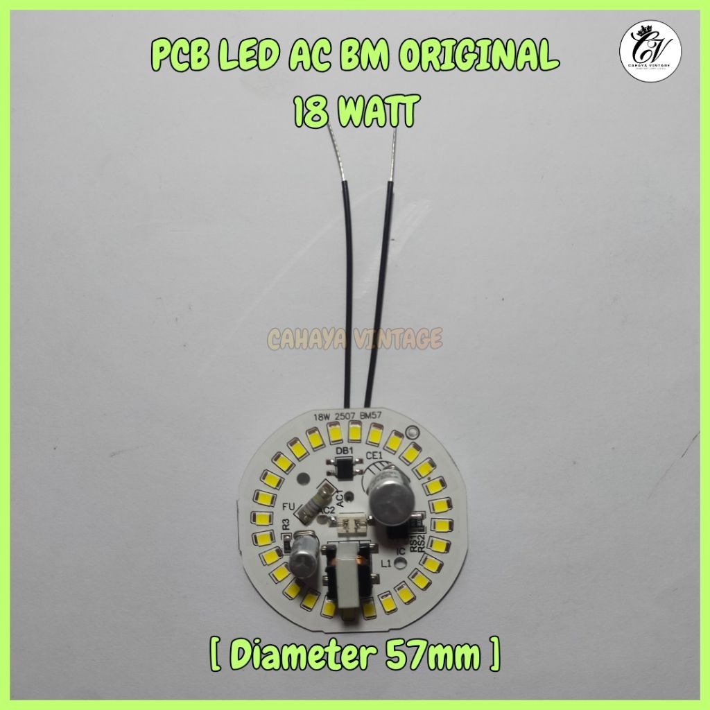 PCB Lampu LED AC 18 WATT BM ORIGINAL MESIN LAMPU