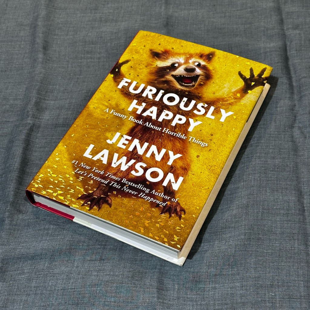 [ORI PRELOVED] FURIOUSLY HAPPY (Jenny Lawson) hardcover mental health memoir