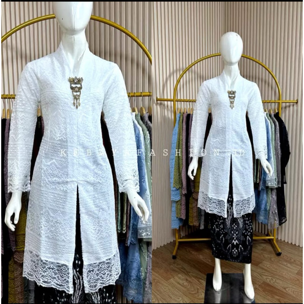 Setelan Kebaya Tunik brokat Malika polos Elegant / kebaya tunik brokat malika busui / Kebaya Tunik B