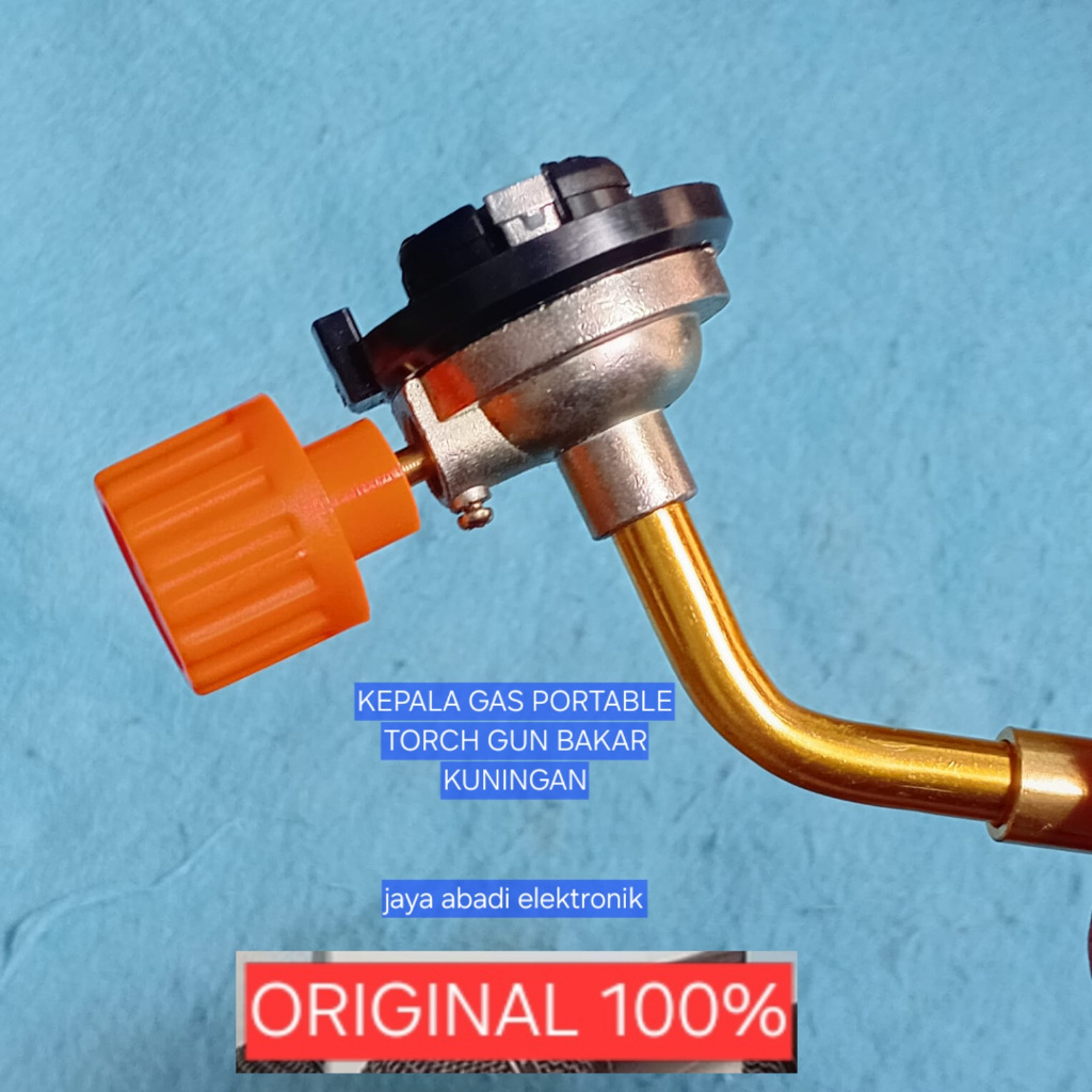 H121 KEPALA GAS PORTABLE ORI 100% TORCH GUN BAKAR las logam mematri Kepala Blender Manual Blow Kunin