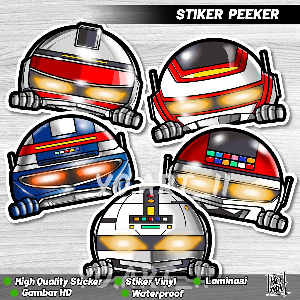 Stiker peeker - Metal Hero series (Gavan-Sharivan)