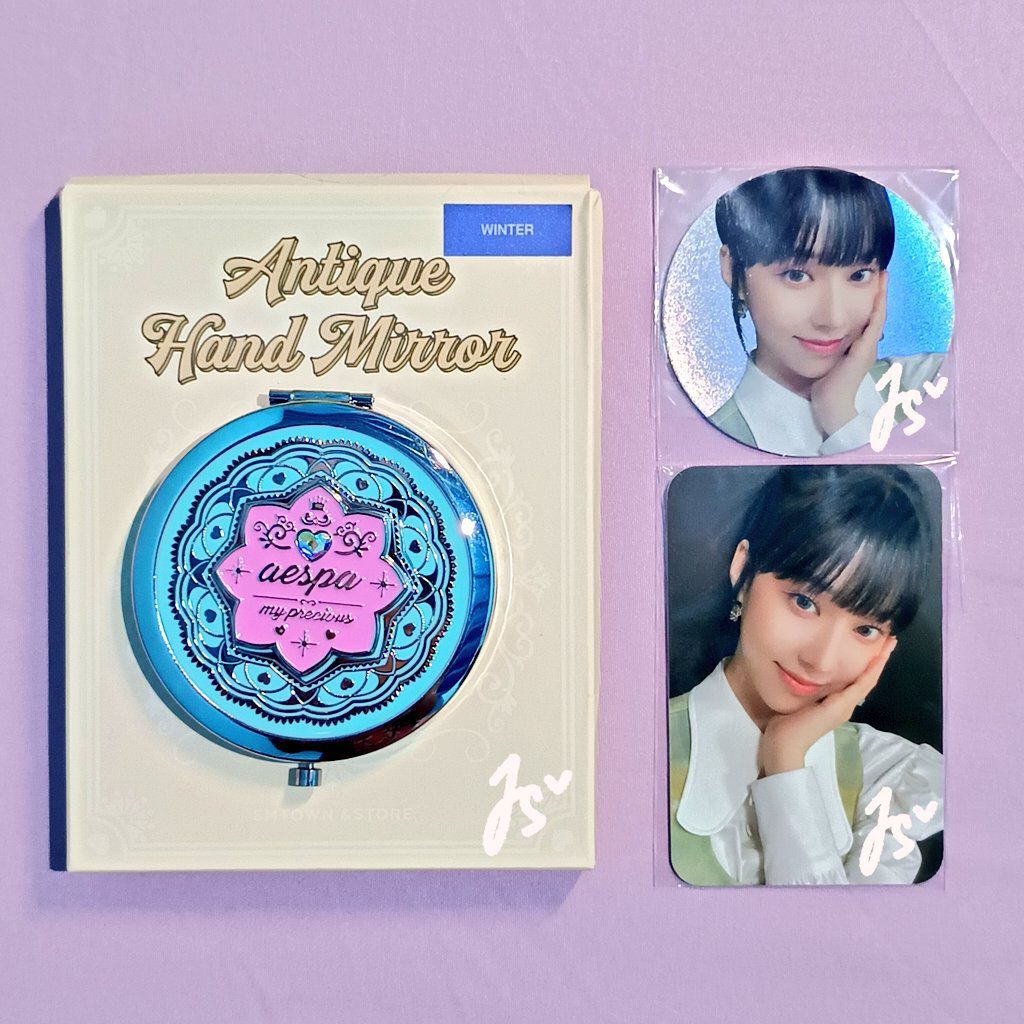 aespa Winter Antique Hand Mirror