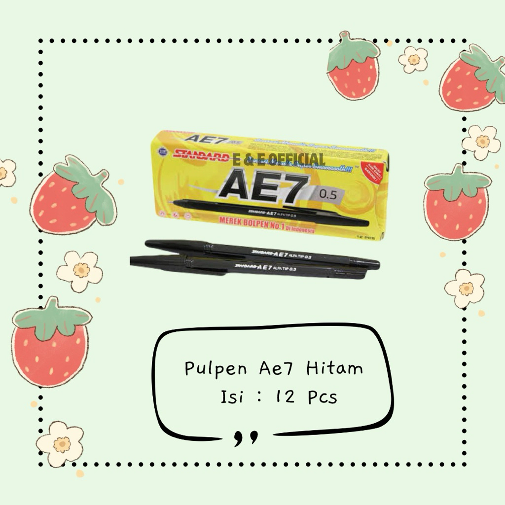 PULPEN STANDARD AE7 / PULPEN STANDARD AE7 DREAM / PULPEN STANDARD ZYCRON / PULPEN AE7 HITAM / BIRU /