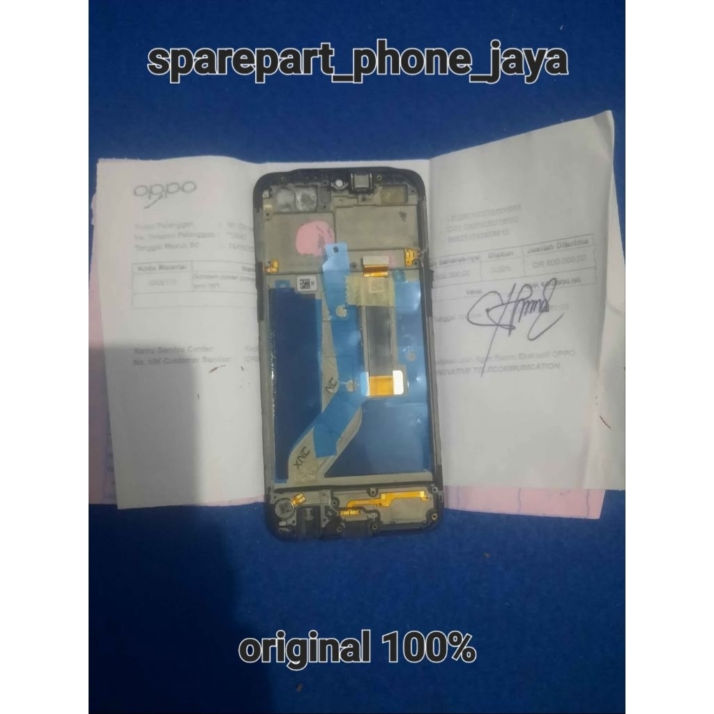 FRAME MIDDLE TULANG TENGAH RANGKA HOUSING SET LCD OPPO A5 2020/ A9 2020 ORIGINAL COPOTAN 100%