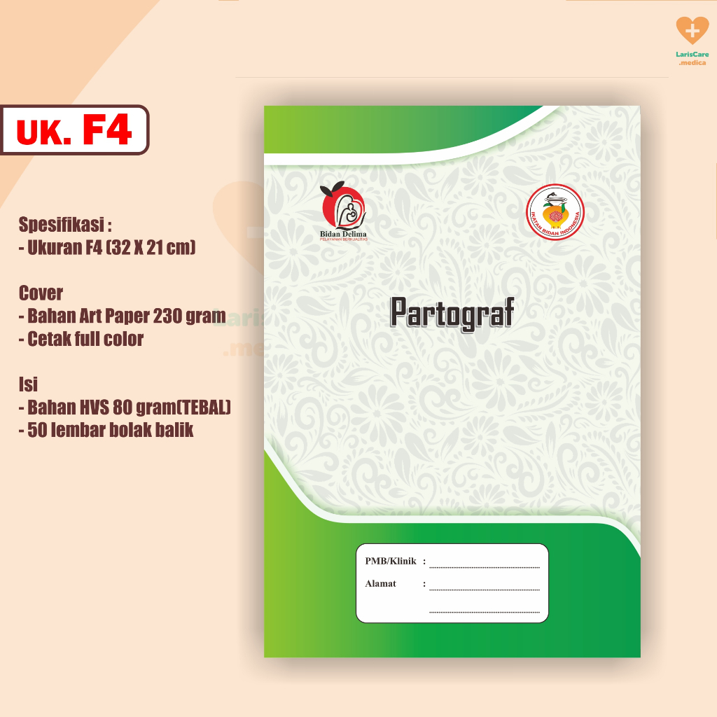 PARTOGRAF, Lembar Partograf, Buku Bidan