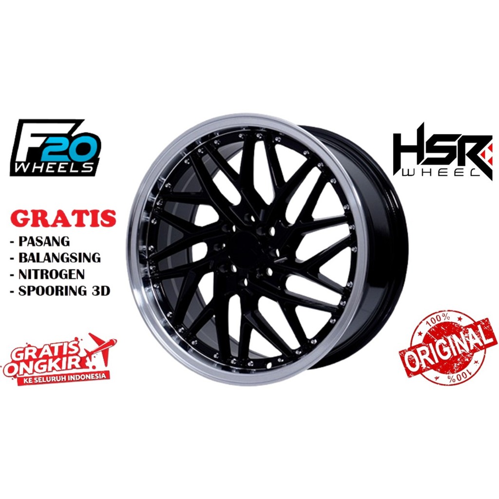 PROMO VELG HSR R17 TYPE SEPULU HSR R17X75 LUBANG 4X100-114,3 ET42