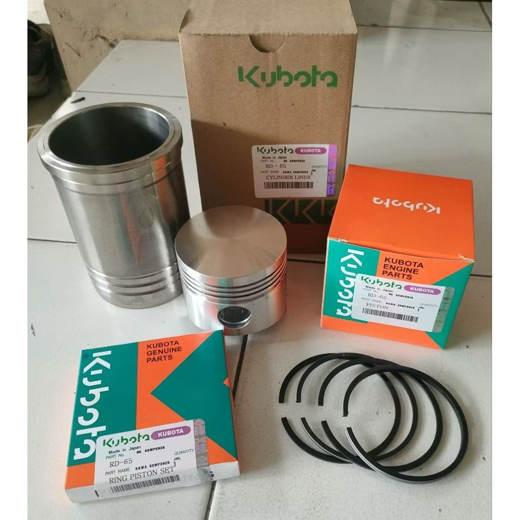 RD65 ( LINER BORING + PISTON + RING ) KUBOTA DIESEL RD65 (80mm)