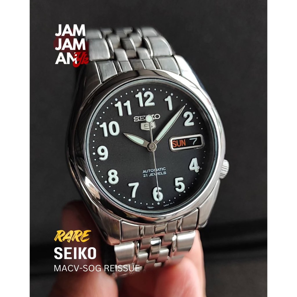 Seiko 5 SNK381K1 Military Dial MACV-SOG Automatic 7S26