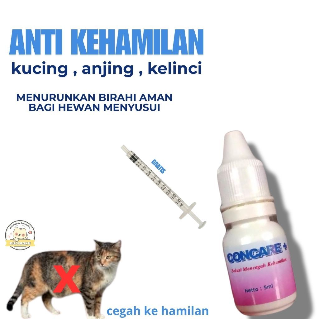 KB kucing anjing kelinci Concare - pencegah kehamilan