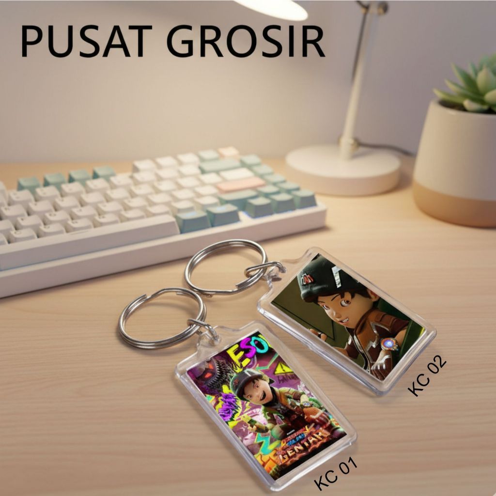 Keychain BOBOIBOY GENTAR - Ganci BOBOIBOY GENTAR - Gantungan Kunci - BOBOIBOY GENTAR